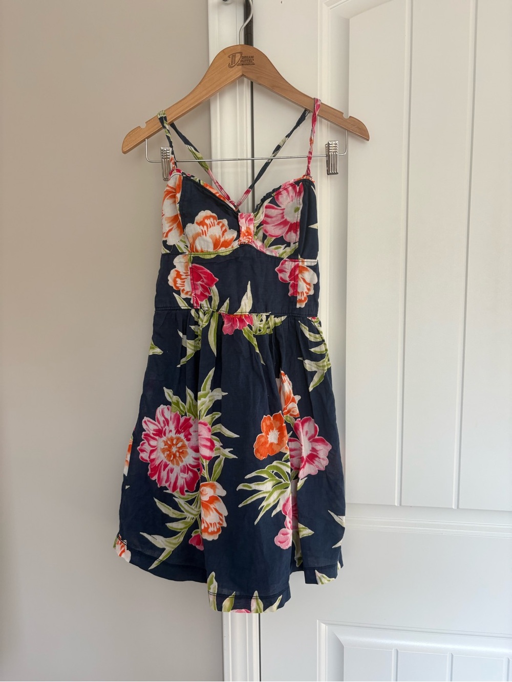 Hollister Navy Floral Mini Dress